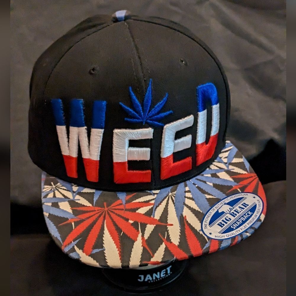 Big Bear American WEED snapback hat, NWT
